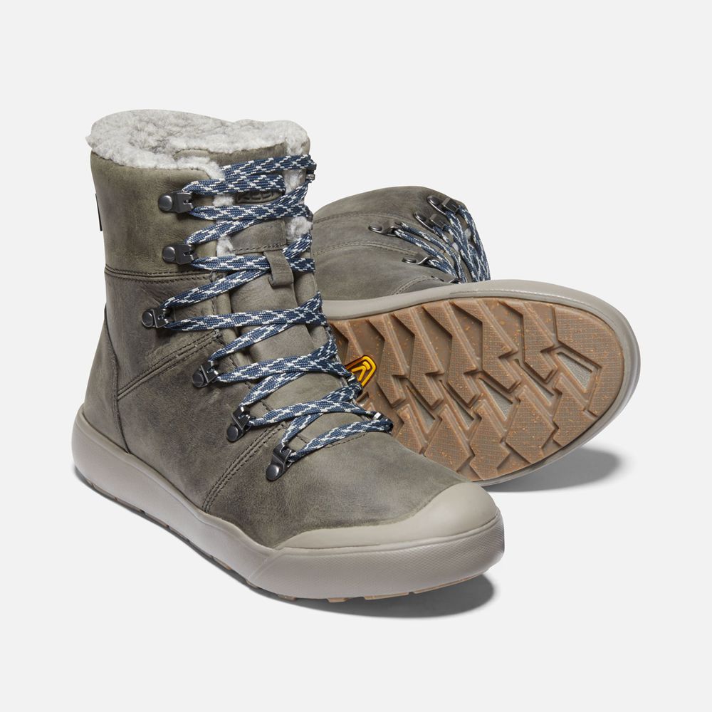 Keen Sneaker Kängor Dam Grå - Elena Hiker Waterproof - 028567YAD